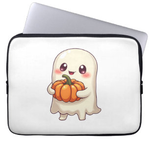 Süßer Geist mit Kürbis – Lustiges Halloween Laptopschutzhülle