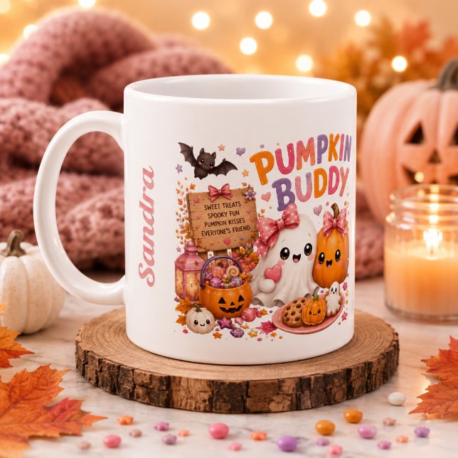 Süßer Geist personalisierter Kürbis-Saison-Becher Kaffeetasse (Von Creator hochgeladen)