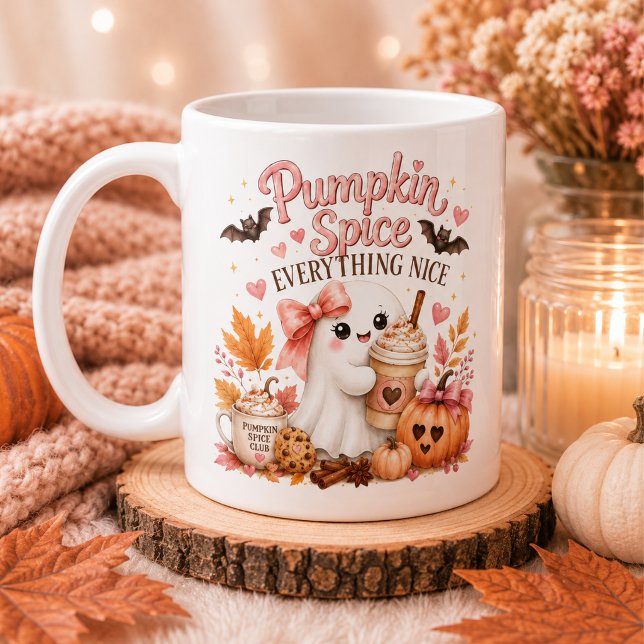 Süßer Geist personalisierter Kürbis-Saison-Becher Kaffeetasse (Von Creator hochgeladen)