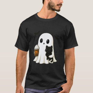 Süßer Geist Schwarze Katze Kürbisgewürz Lustiges H T-Shirt