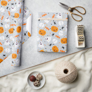 Süßer Geist und Kürbis Halloween Geschenkpapier