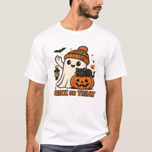Süßer Geist und schwarze Katze Trick or Treat Clas T-Shirt