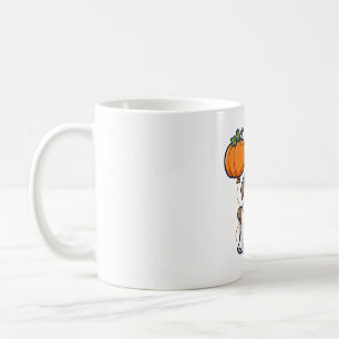 Süßer Geist-Welpe-Ballon Halloween-Kunst Kaffeetasse