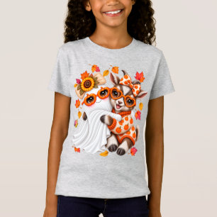 Süßer Geist Zwergziege Halloween Herbst T-Shirt