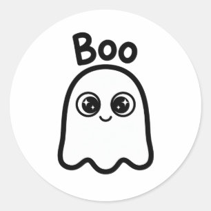 Süßer Geister-Halloween-Aufkleber Runder Aufkleber
