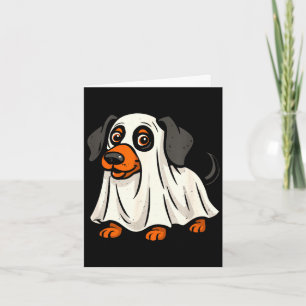 Süßer Geisterhund Halloween Dachshund  Karte