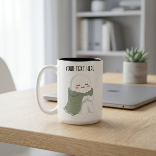 Süßer gemütlicher Geist mit individuellem Namen Zweifarbige Tasse