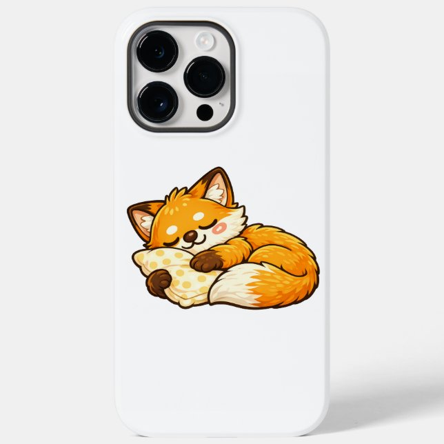 Süßer gemütlicher schlafender Fuchs Case-Mate iPhone Hülle (Rückseite)