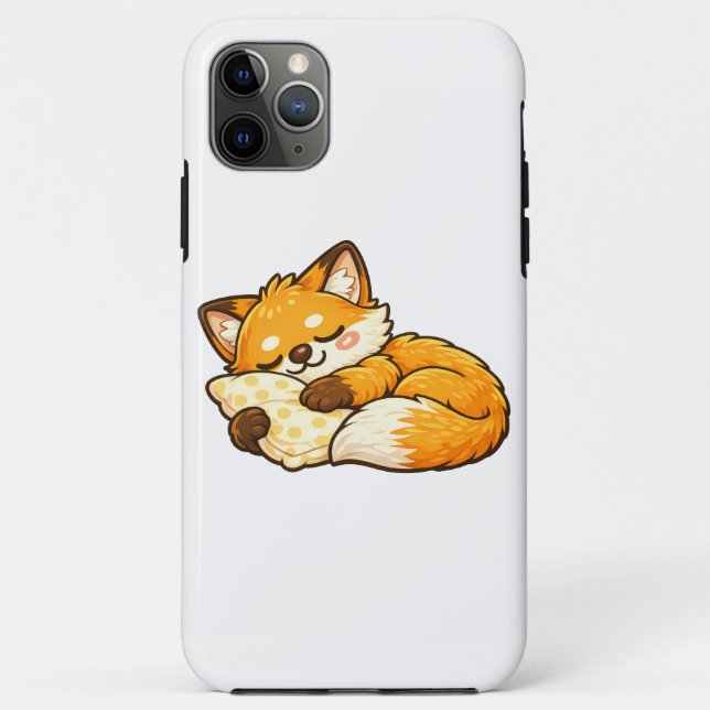 Süßer gemütlicher schlafender Fuchs Case-Mate iPhone Hülle (Rückseite)