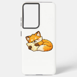 Süßer gemütlicher schlafender Fuchs Samsung Galaxy Hülle