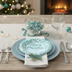 Süßer Genuss Candy Cane Pfefferminz Pappteller