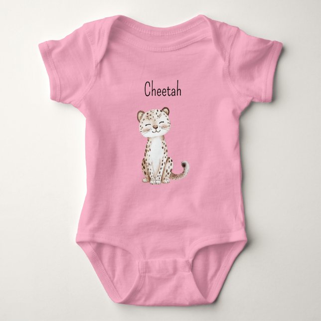 Süßer Gepard Baby Strampler (Vorderseite)
