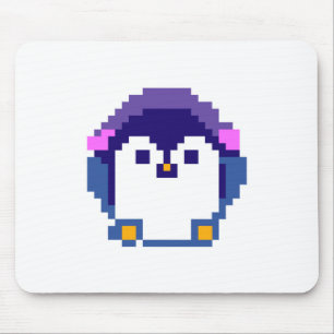 Süßer gepixelter Pinguin-Baby Mousepad