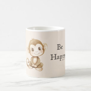 Süßer glücklicher Affe Kaffeetasse