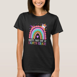 Süßer glücklicher erster Tag der achten Klasse Ein T-Shirt