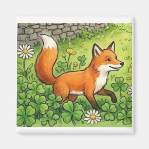 Süßer glücklicher Fuchs Magnet