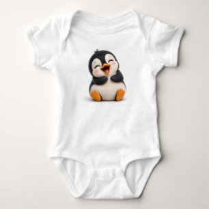 Süßer glücklicher lachender Baby-Pinguin-Bodyanzug Baby Strampler