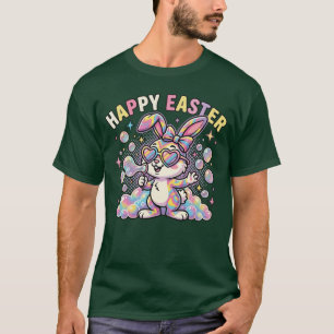 Süßer glücklicher Osterhase mit Frühlingsgefühlen T-Shirt