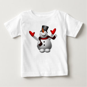 Süßer glücklicher Schneemann Baby T-shirt