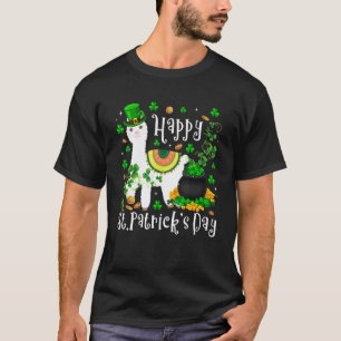 Süßer glücklicher St. Patricks-Tag Irischer Lama K T-Shirt