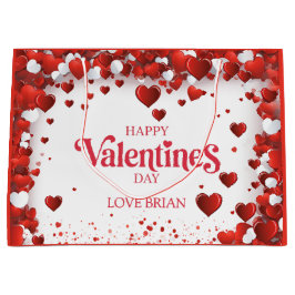 Süßer glücklicher Valentinstag Große Geschenktüte