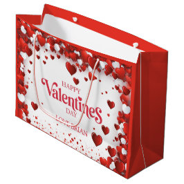 Süßer glücklicher Valentinstag Große Geschenktüte