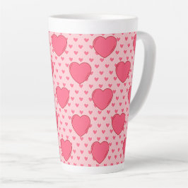 Süßer glücklicher Valentinstag Rotes Herz für Verl Milchtasse