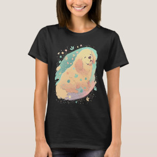 Süßer Golden Retriever Bunter Pop-Tie-Dye-Regenbog T-Shirt