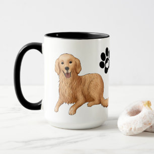 Süßer Golden Retriever Geschenk Cartoon Welpen Hun Tasse