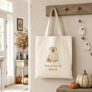Süßer Golden Retriever Halloween Geist Spook Tragetasche