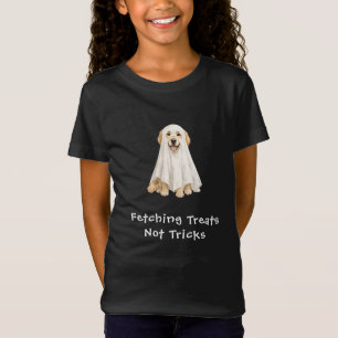 Süßer Golden Retriever Halloween-Geist T-Shirt