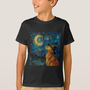 Süßer Golden Retriever Hexe _ Lustiger Hund Hallow T-Shirt