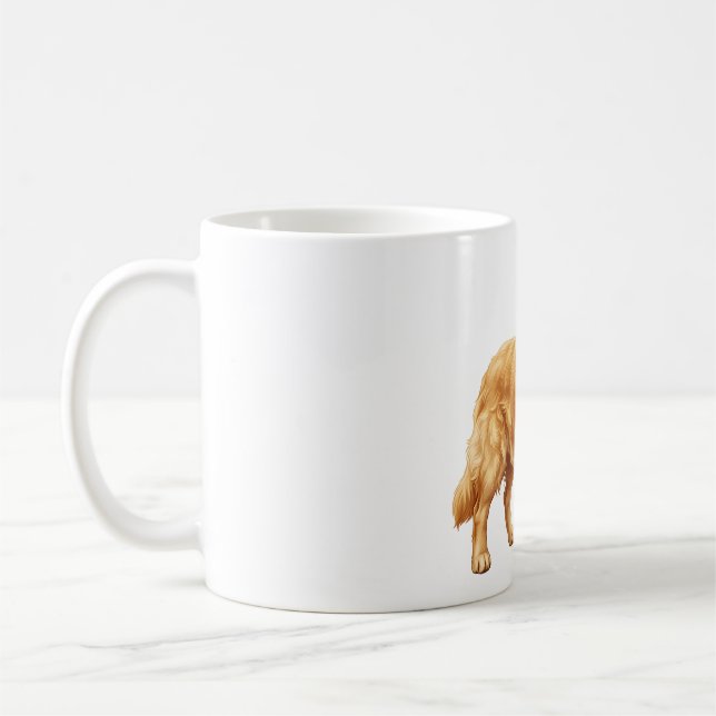 ‏Süßer Golden Retriever Hund Kaffeetasse (Links)
