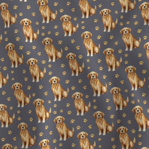 Süßer Golden Retriever Hund Stoff