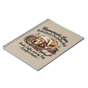 Süßer Golden Retriever Hunde-Laib Bücher & Kaffe