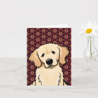 Süßer Golden Retriever Karte