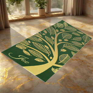 Süßer goldener Baum des Lebens Grünzeug Elegant Yogamatte