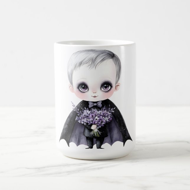 Süßer Gothic-Vampir-Halloween Kaffeetasse (Mittel)