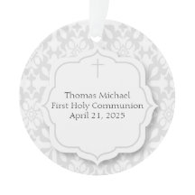 Süßer grauer Damast, religiös