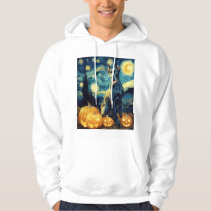 Süßer Great Dane Hund Halloween Jack O Lantern Kür Hoodie
