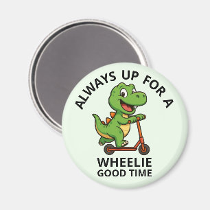 Süßer grüner Dinosaurier Magnet