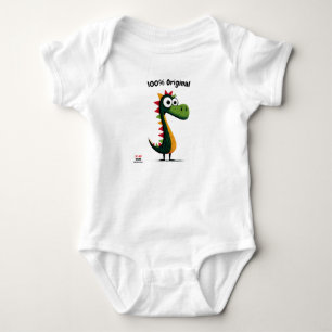Süßer grüner Dinosaurier Stil für Kinder & Jugen Baby Strampler