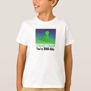 Süßer grüner Dinosaurier T-Shirt