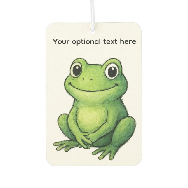 SÜSSER GRÜNER FROSCH AUTOLUFTERFRISCHER (Vorderseite)