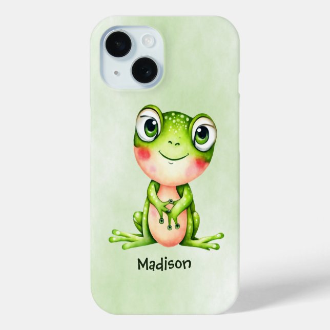 Süßer grüner Frosch  Case-Mate iPhone Hülle (Rückseite)