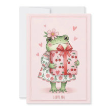 Süßer grüner Frosch im floralen Kleid