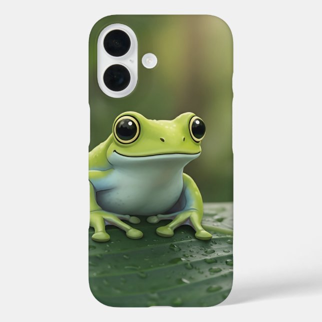 Süßer grüner Laubfrosch auf einem Blatt Case-Mate iPhone Hülle (Rückseite)