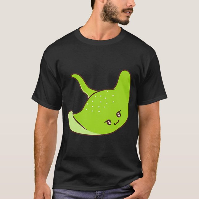 Süßer grüner Stachelrochen T-Shirt (Vorderseite)