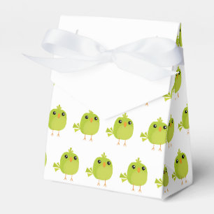 Süßer grüner Vogel-Cartoon Geschenkschachtel
