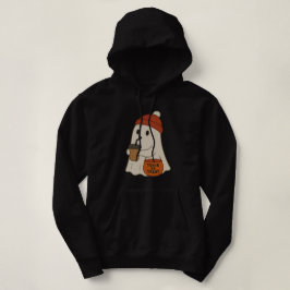 Süßer gruseliger Geist mit roter Mütze Halloween  Hoodie